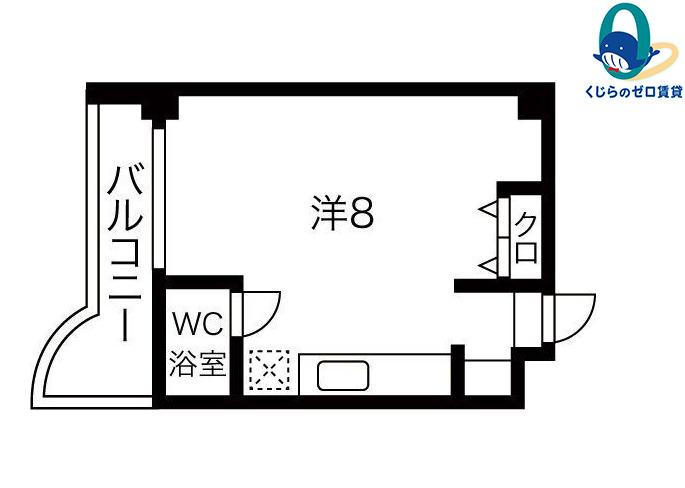 スリーアイランドビル藤ヶ丘(ワンルーム/4階)の間取り写真