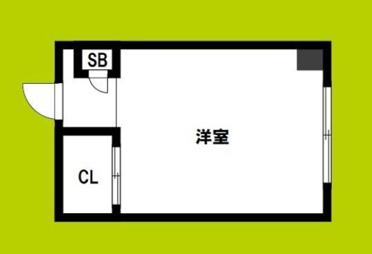 生野ハイツ(ワンルーム/7階)の間取り写真