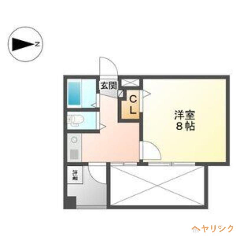 田中ビル(1DK/4階)の間取り写真