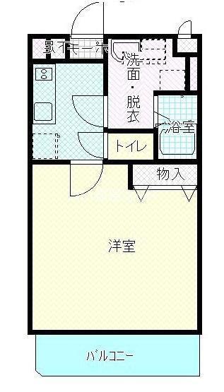 エステート久保II(1K/2階)の間取り写真