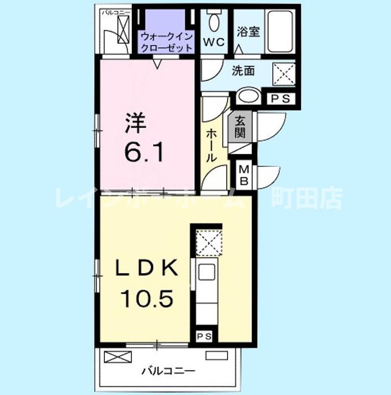 FLORIAⅠ(1LDK/2階)の間取り写真