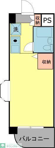 フェリス西千葉(ワンルーム/5階)の間取り写真