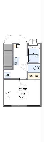 レオパレスHAPPINESS大森II(1K/1階)の間取り写真
