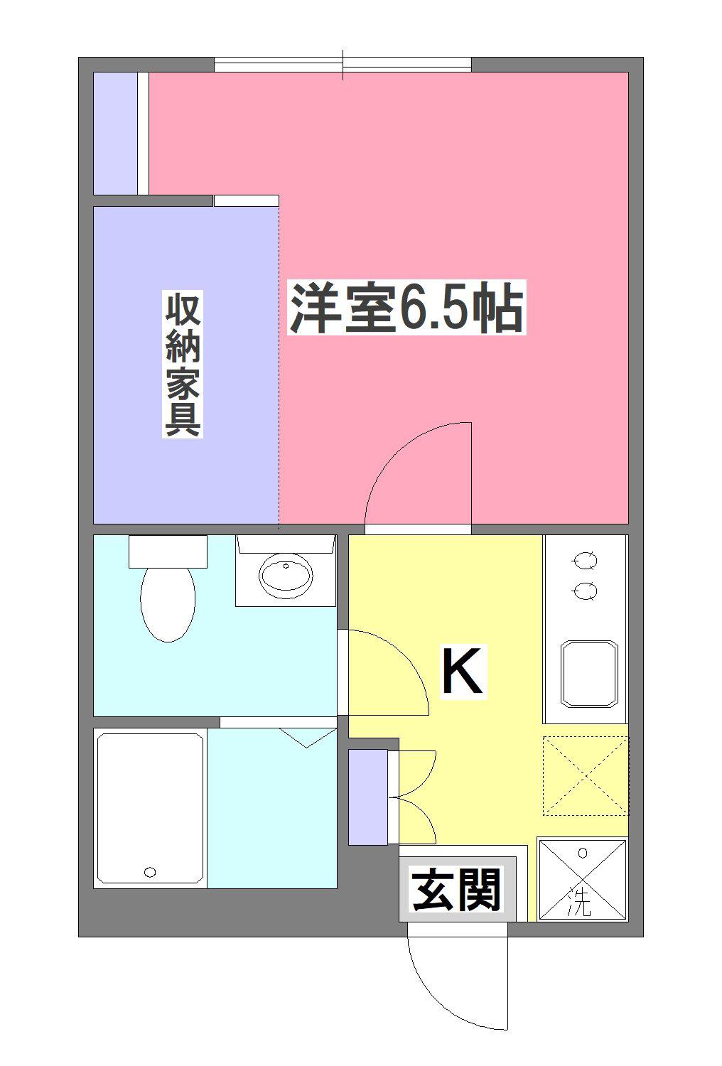 KEIAI RESIDENCE 新秋津II(1K/1階)の間取り写真