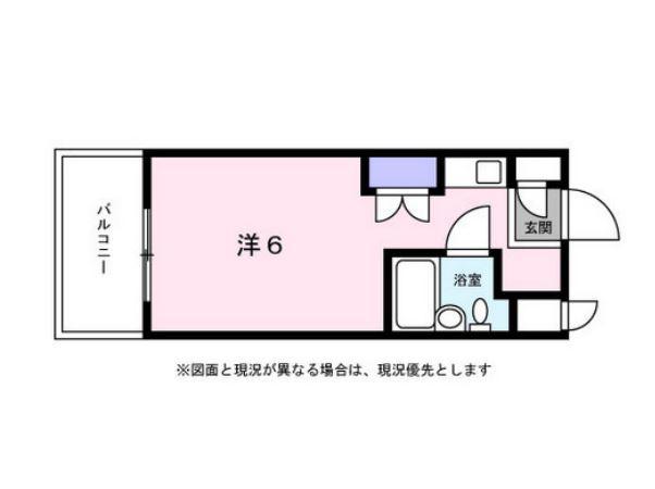 パーク・ノヴァ綱島(ワンルーム/1階)の間取り写真