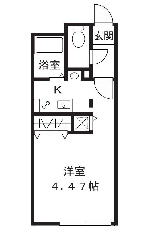 MODULOR三軒茶屋II(ワンルーム/3階)の間取り写真