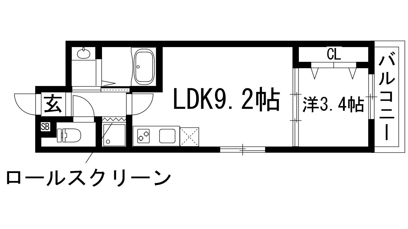 VIEVLE IKEDA(1LDK/3階)の間取り写真