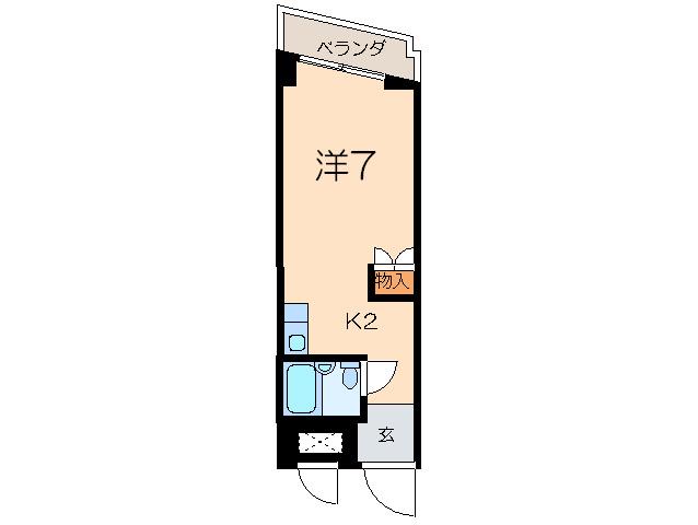 グランドメゾン金山(1K/7階)の間取り写真