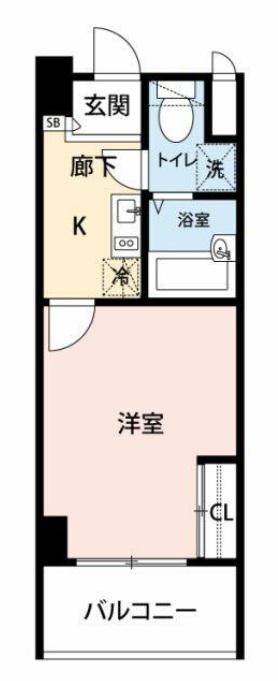 FLAT船橋/マイナビSTAYミライエ船橋(1K/7階)の間取り写真