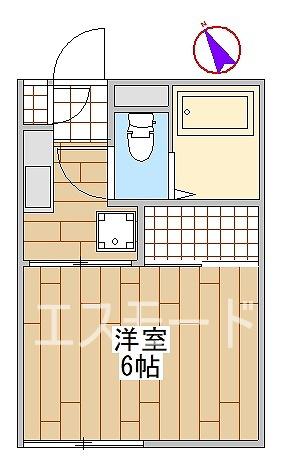 グリーンハイツ(1K/1階)の間取り写真