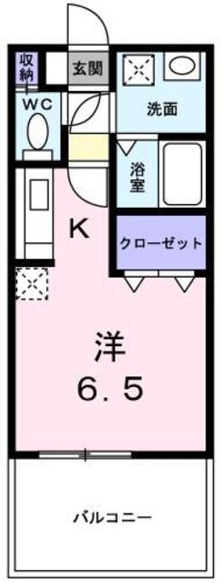 URBAN TERRACE(ワンルーム/4階)の間取り写真