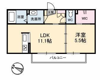 DESPERADOII(1LDK/3階)の間取り写真