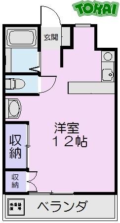マンションYAMADA A(ワンルーム/1階)の間取り写真