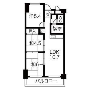 メゾン三田赤坂(ワンルーム/3階)の間取り写真