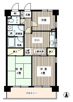 ガーデンハイム上北沢(3DK/3階)の間取り写真
