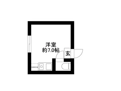 新三田オレンジハイツ(ワンルーム/2階)の間取り写真