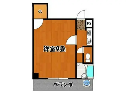 クレール ステュディオ(1K/2階)の間取り写真