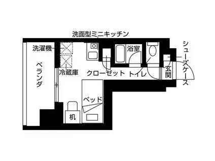ルフォンエチュード亀有(ワンルーム/11階)の間取り写真