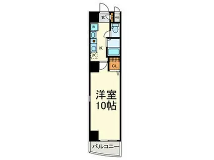 ITOH弐番館(1K/6階)の間取り写真