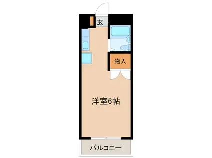 AIKAWAマンション(ワンルーム/4階)の間取り写真