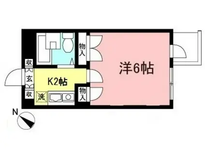 グレース・アイ(1K/1階)の間取り写真