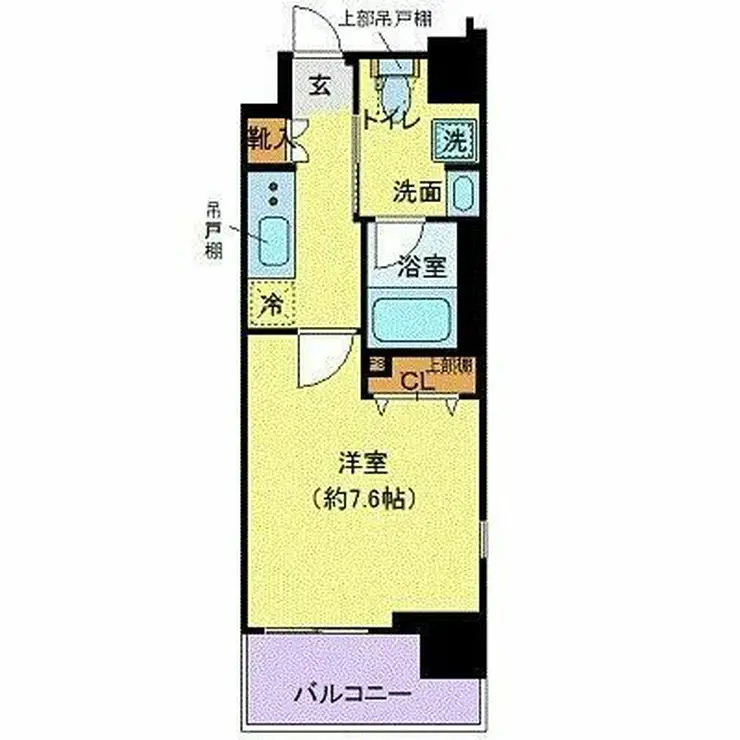 クレイシア芝浦ウォーターフロント 6階階 間取り