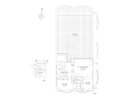 ソサエティ中野富士見町(2LDK/6階)の間取り写真