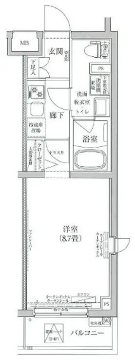ルフレ池袋ノース 1階階 間取り