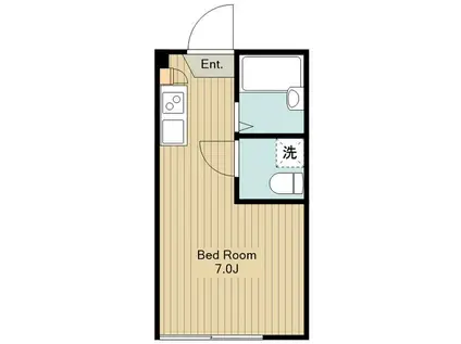 AZEST-RENT上石神井I(ワンルーム/1階)の間取り写真