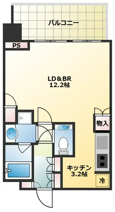 シティタワー新宿 14階階 間取り