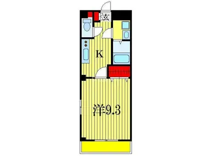 エスポアール・ソガ(1K/3階)の間取り写真