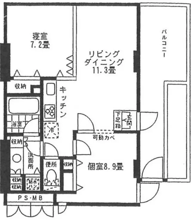 スペラール砧 1階階 間取り