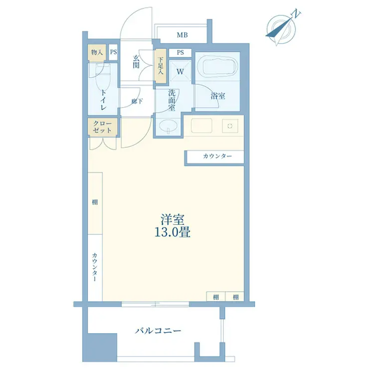 ファミールグラン銀座4丁目 7階階 間取り