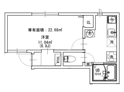 OASIS新高円寺駅前 性別不問(1K/1階)の間取り写真
