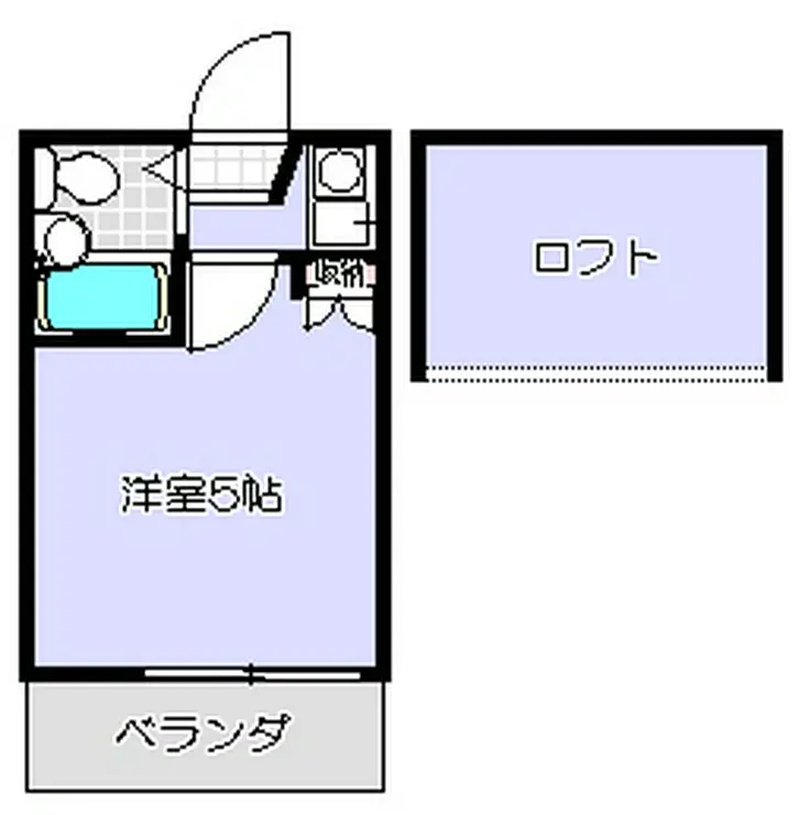 レオパレス大崎第2 2階階 間取り