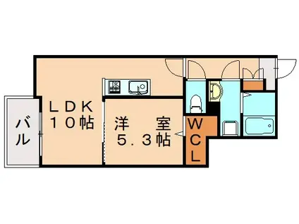 アーバンライフ潤南A(1LDK/1階)の間取り写真
