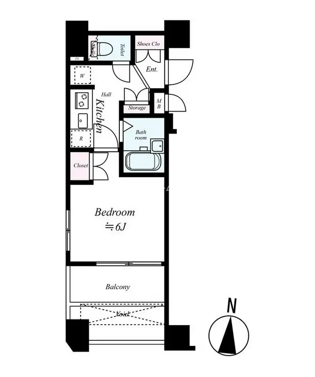 メインステージ飯田橋 7階階 間取り