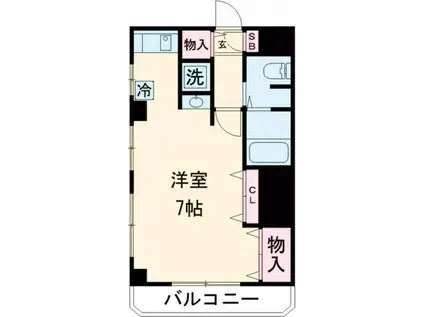 シャトレ宮町(ワンルーム/4階)の間取り写真