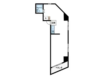 メゾン永和(1LDK/3階)の間取り写真