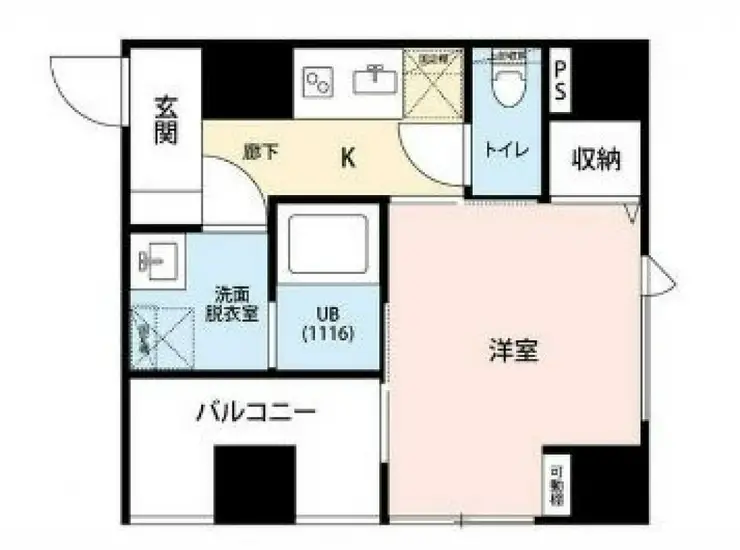 プレール・ドゥーク新丸子 2階階 間取り