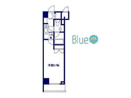 KDXレジデンス湘南台(1K/4階)の間取り写真