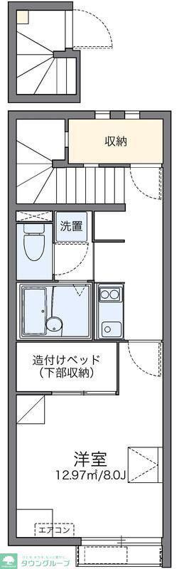 レオネクストレプロットIII(1K/2階)の間取り写真