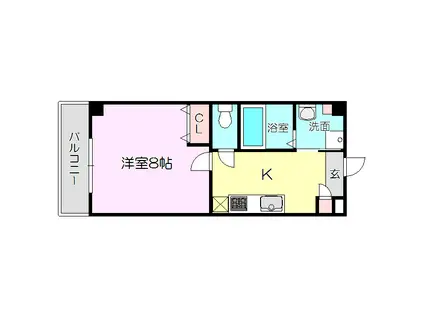 エスティライフ新大阪第2(1K/3階)の間取り写真