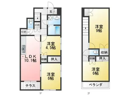 フォレスト・エレナ(4LDK/1階)の間取り写真