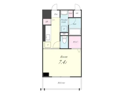 PRONITY HILL(1K/5階)の間取り写真