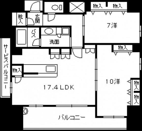 プレサンスロジェ上幟町(1SLDK/11階)の間取り写真