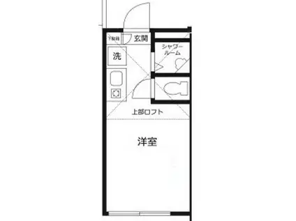 ファイルヒェン平井(ワンルーム/2階)の間取り写真