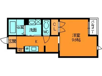 LITTLE SUITEⅡ(1LDK/2階)の間取り写真