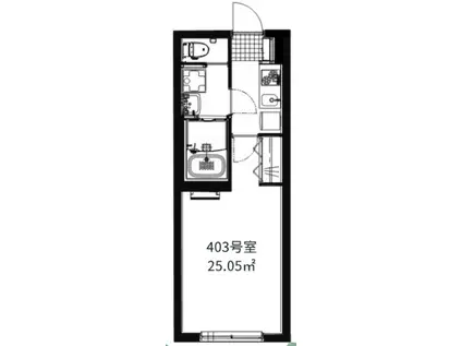 ALATO大森町(1K/3階)の間取り写真