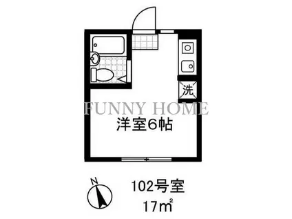 ルミエール代田(ワンルーム/1階)の間取り写真